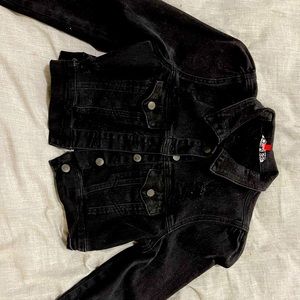 Black jean jacket